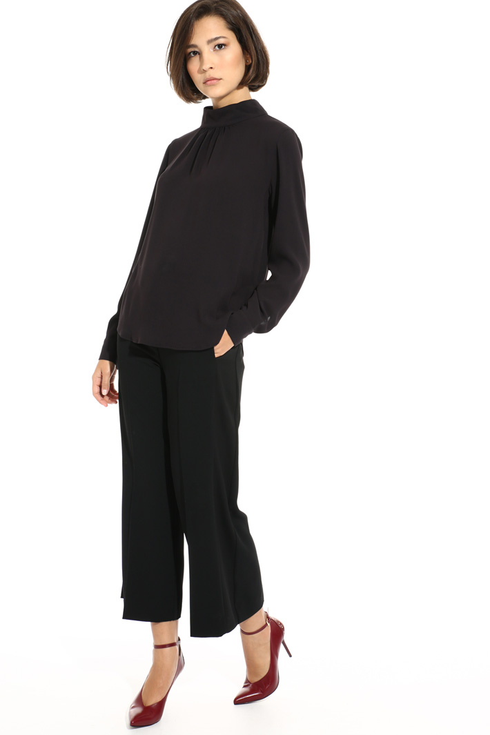 Band collar blouse Intrend Band collar blouse Intrend