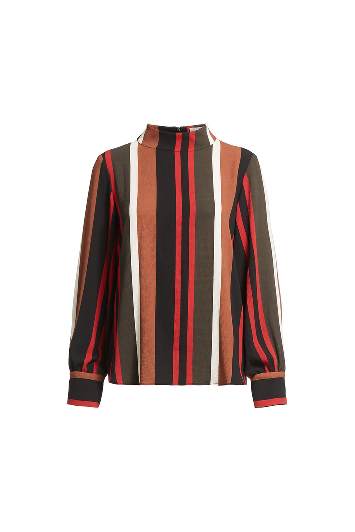 High neck printed blouse Intrend High neck printed blouse Intrend
