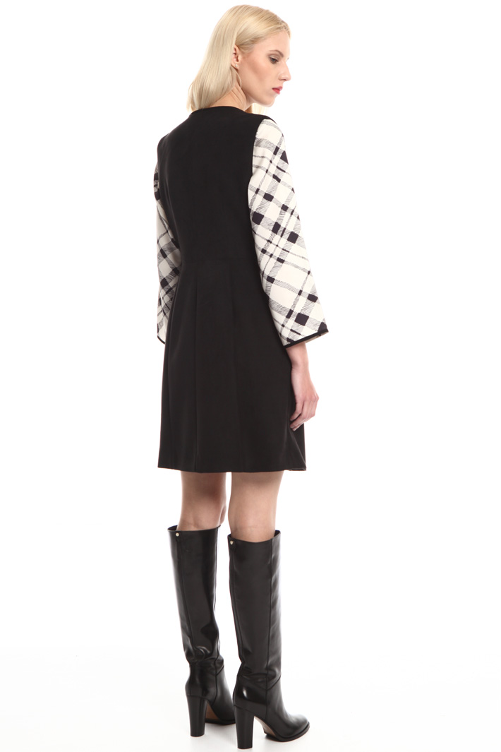 Suede-effect jersey dress Intrend Suede-effect jersey dress Intrend