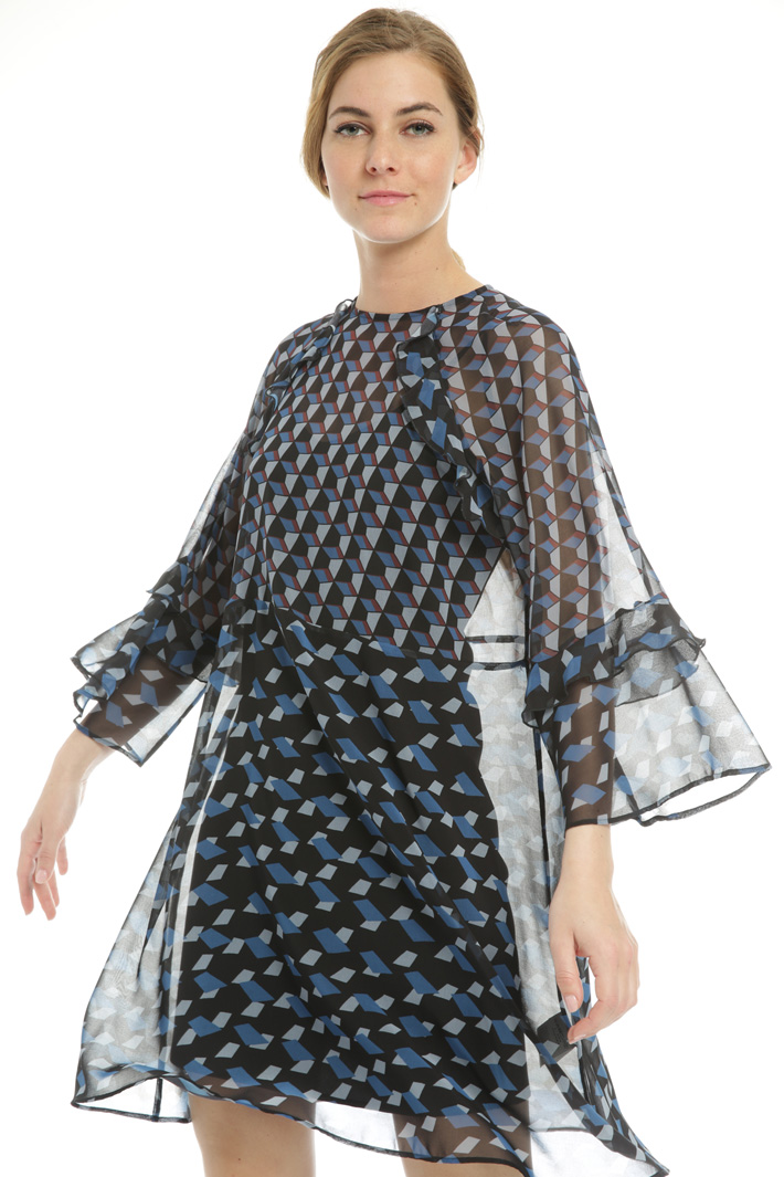 Georgette ruffle dress
Intrend Georgette ruffle dress
Intrend