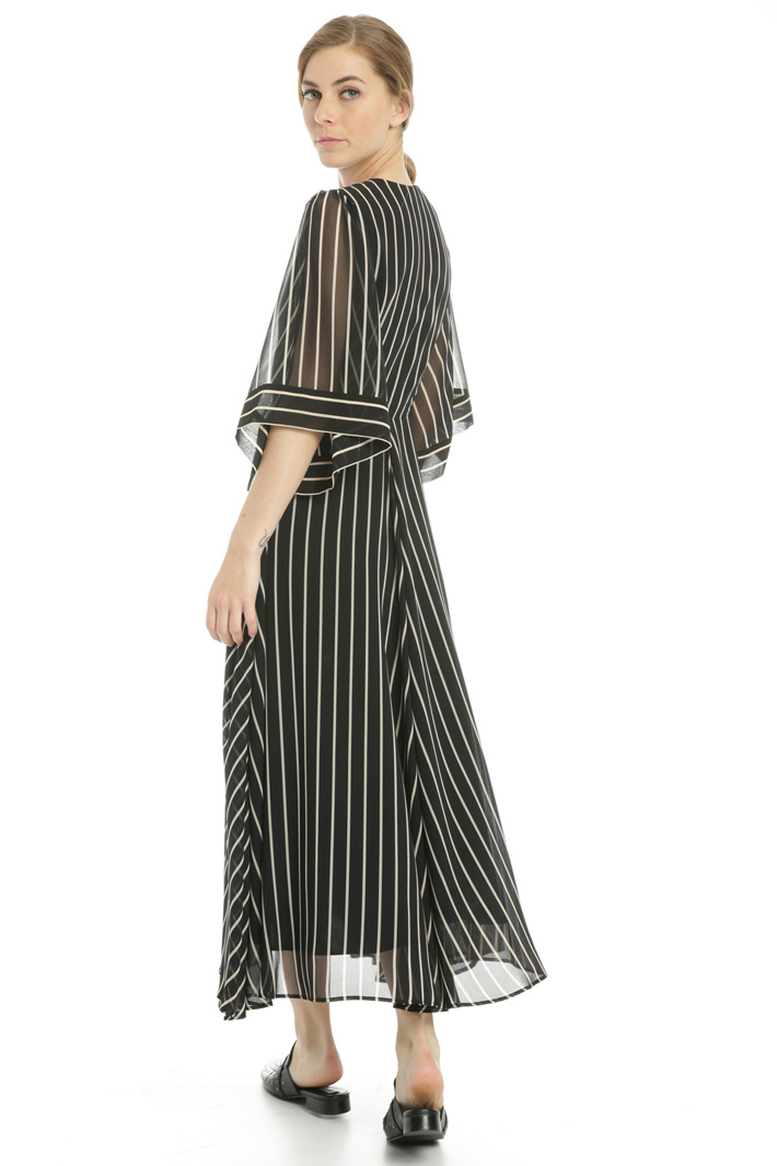 Striped wrap dress Intrend Striped wrap dress Intrend