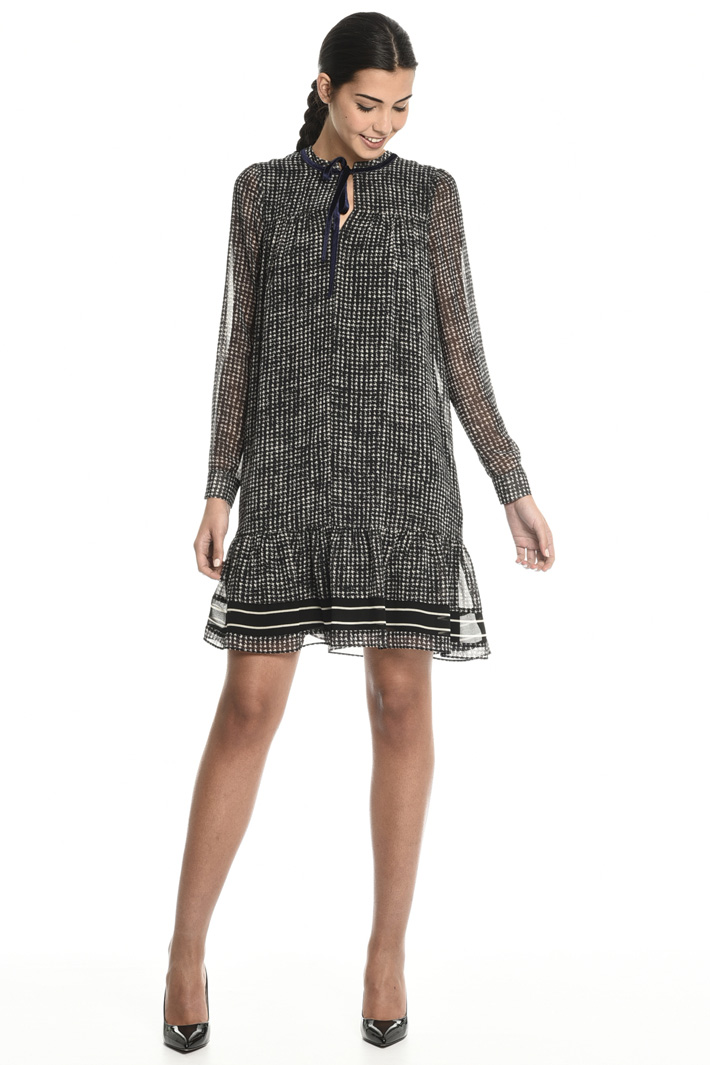 Printed georgette dress Intrend Printed georgette dress Intrend