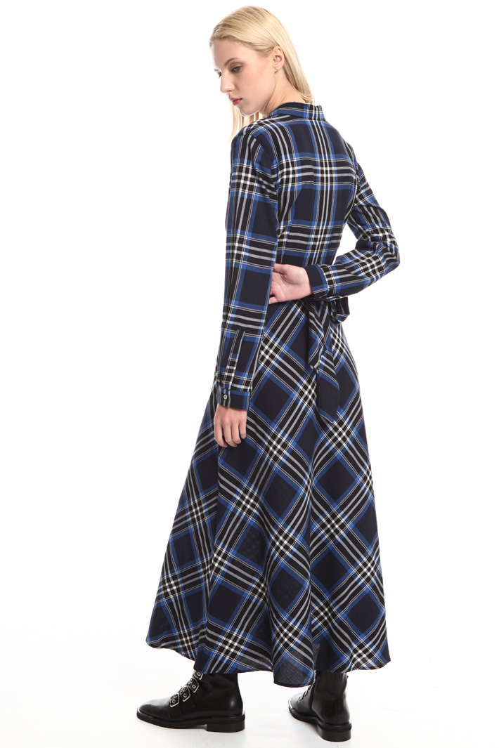 Checked wrap dress Intrend Checked wrap dress Intrend