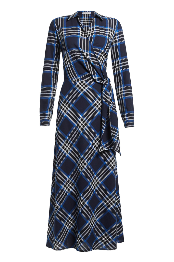 Checked wrap dress Intrend Checked wrap dress Intrend