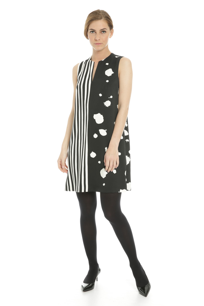 Printed satin dress Intrend Printed satin dress Intrend