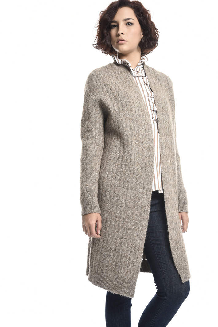 Long wool blend cardigan Intrend Long wool blend cardigan Intrend