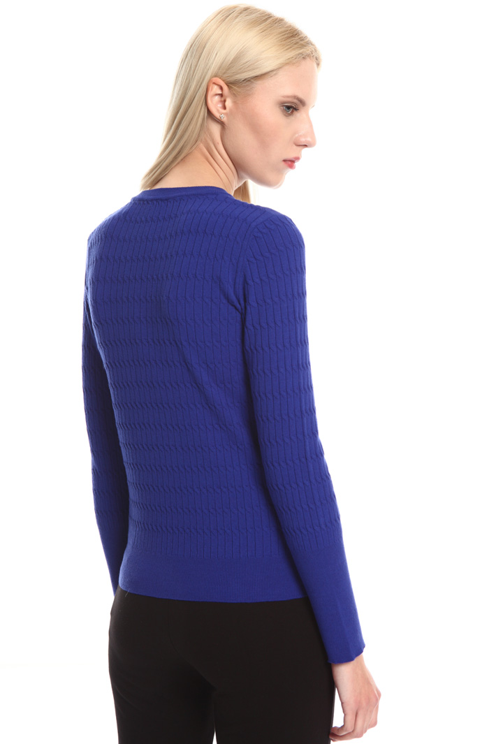 Braid knit sweater Intrend Braid knit sweater Intrend