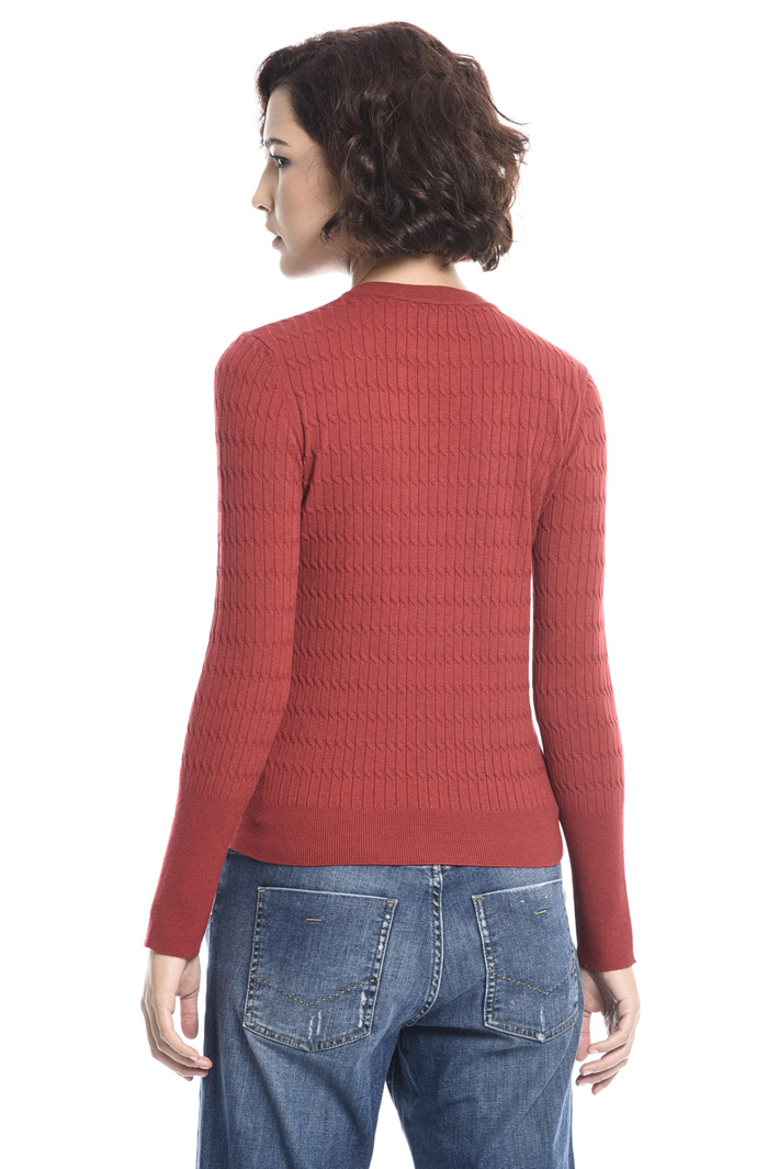 Braid knit sweater Intrend Braid knit sweater Intrend