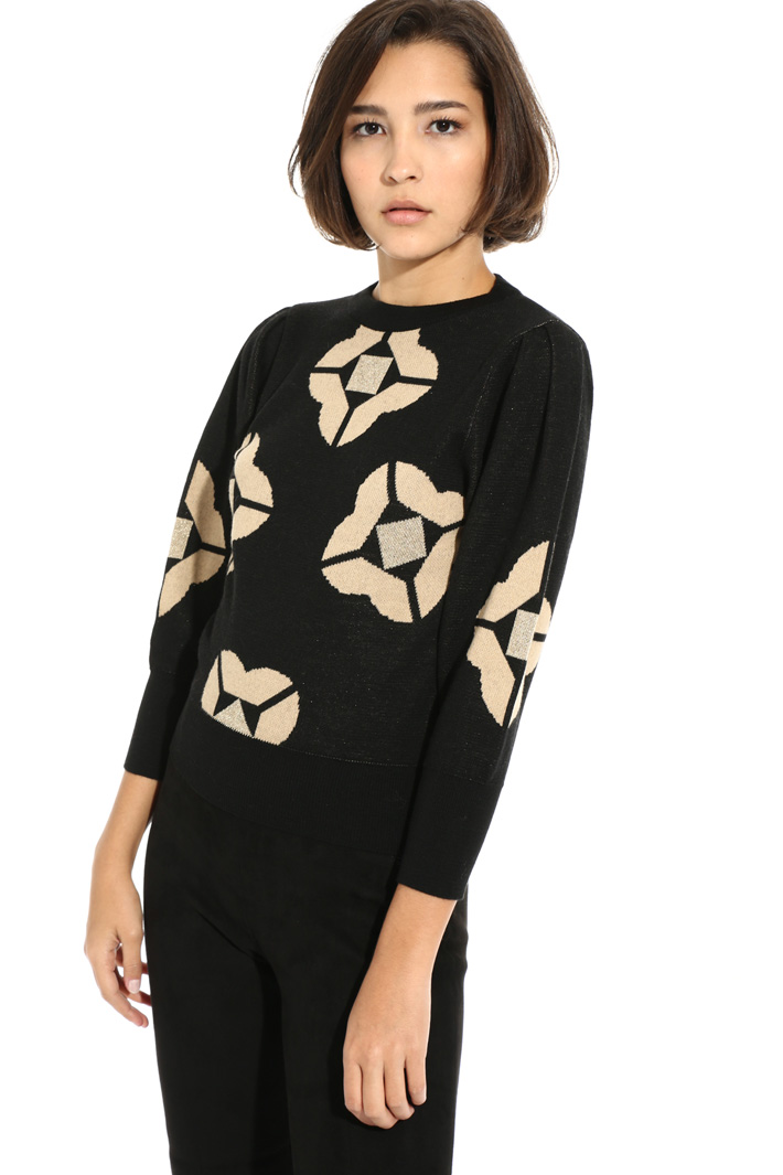 Puff sleeve sweater Intrend Puff sleeve sweater Intrend