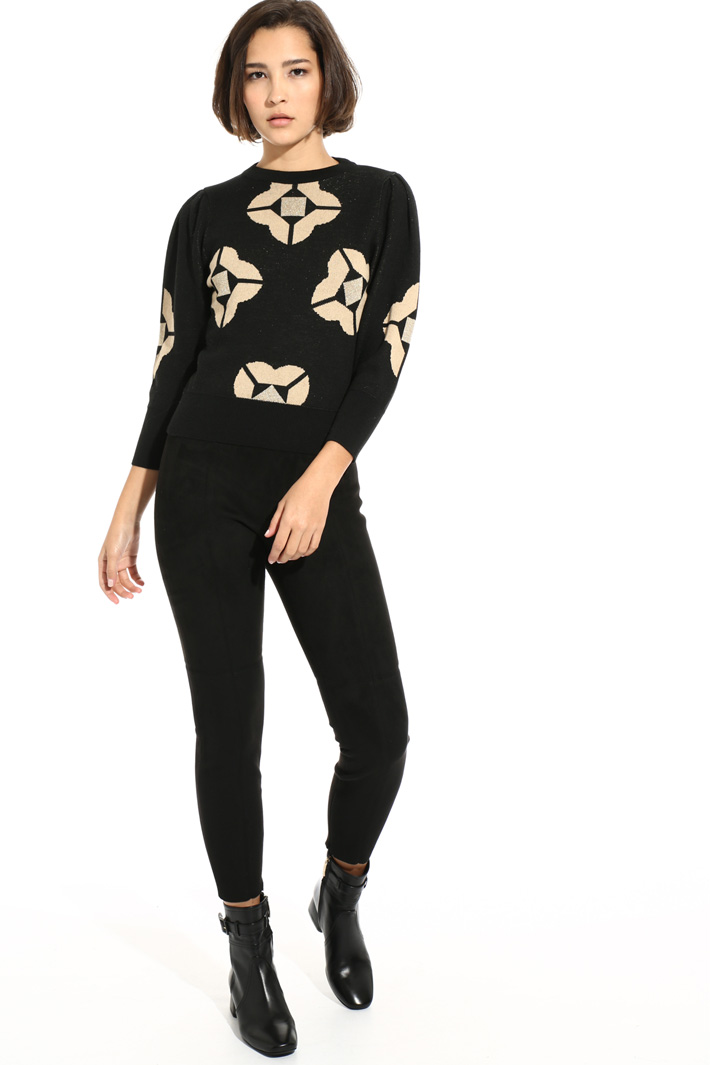 Puff sleeve sweater Intrend Puff sleeve sweater Intrend