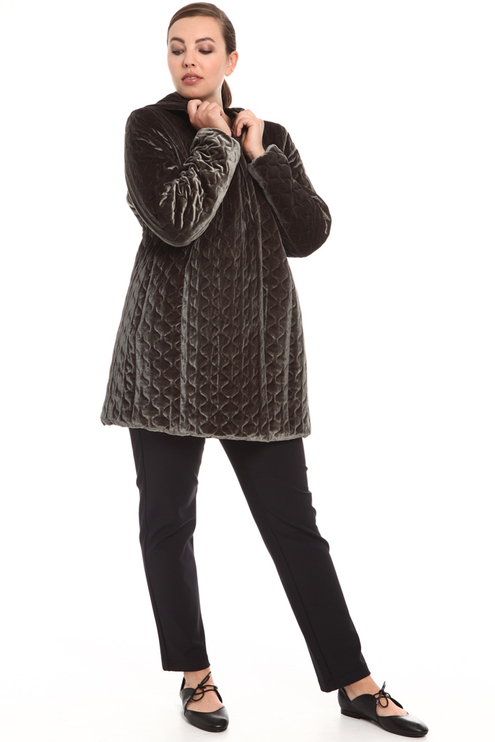 Quilted velvet coat Intrend Quilted velvet coat Intrend
