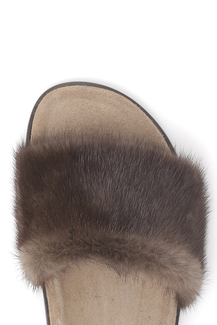 Mink slippers Intrend Mink slippers Intrend
