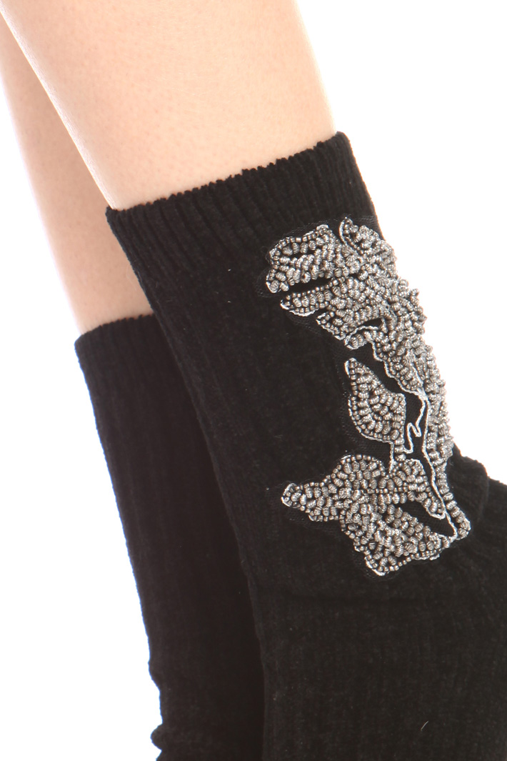 Velvet crew socks Intrend Velvet crew socks Intrend
