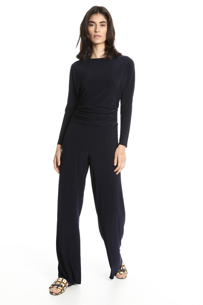 Glossy jersey jumpsuit Intrend Glossy jersey jumpsuit Intrend