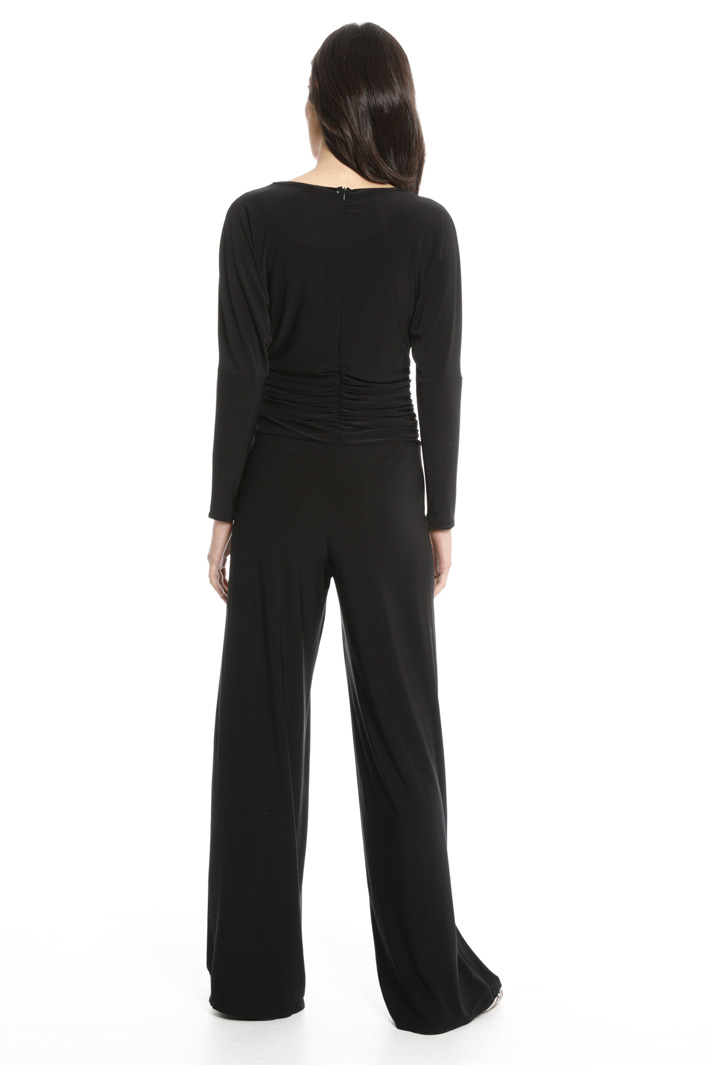 Glossy jersey jumpsuit Intrend Glossy jersey jumpsuit Intrend