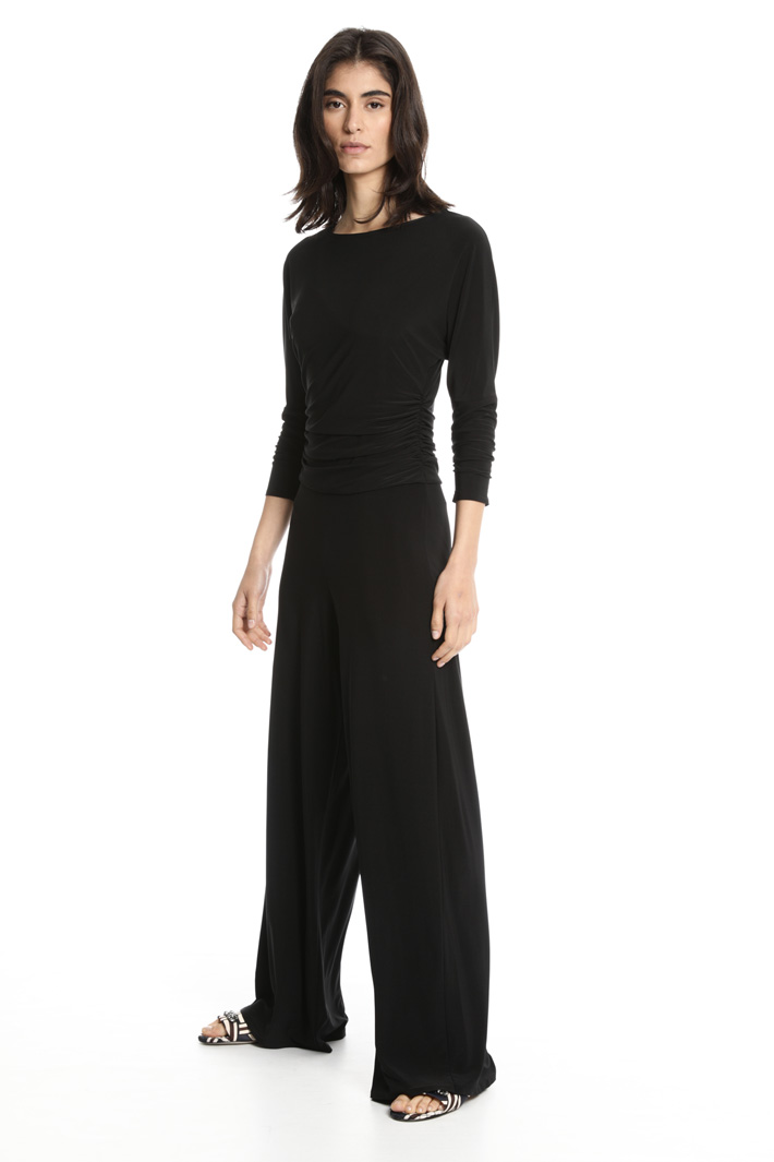 Glossy jersey jumpsuit Intrend Glossy jersey jumpsuit Intrend