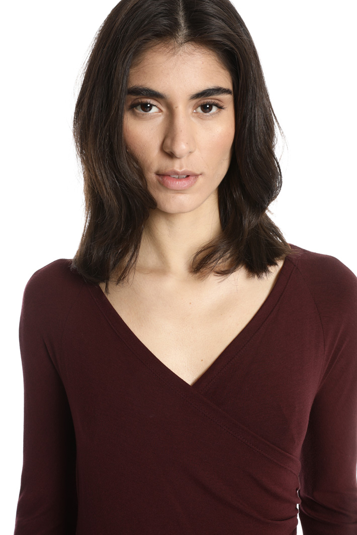 Surplice neck dress Intrend Surplice neck dress Intrend
