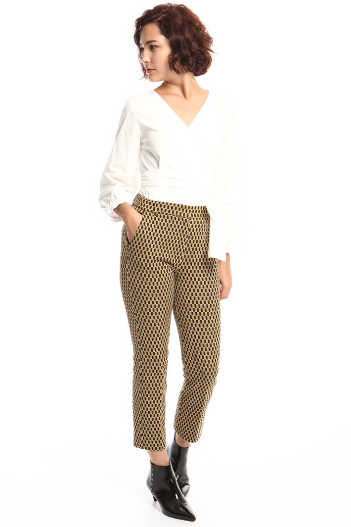 Jacquard jersey trousers Intrend Jacquard jersey trousers Intrend