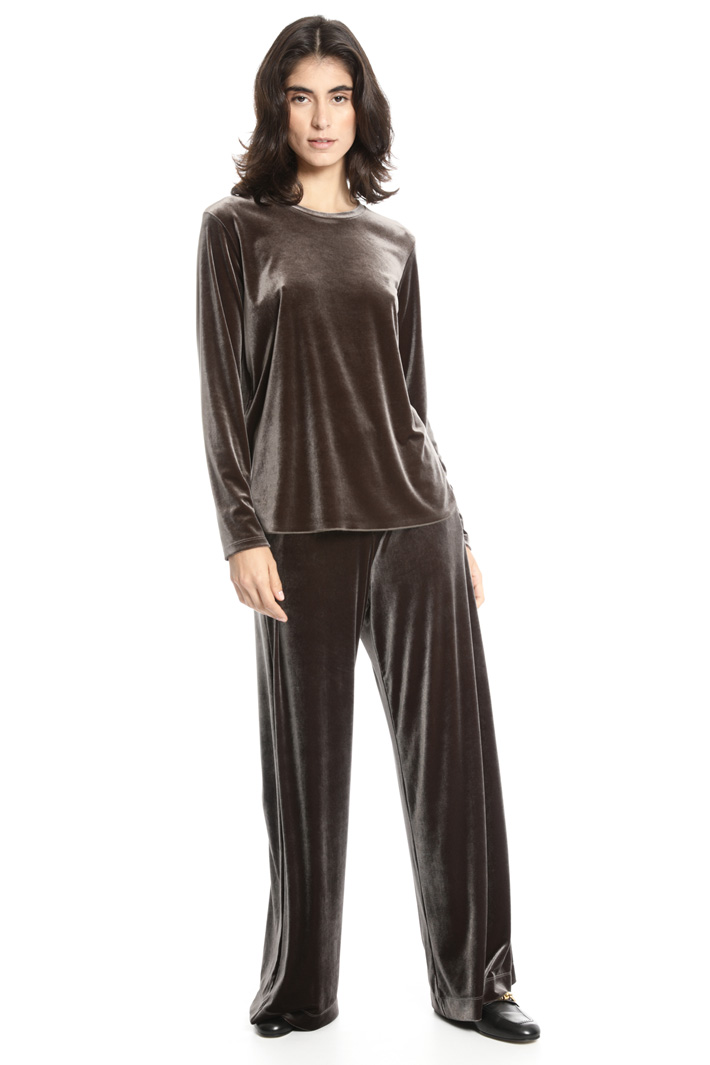 Wide chenille trousers Intrend Wide chenille trousers Intrend