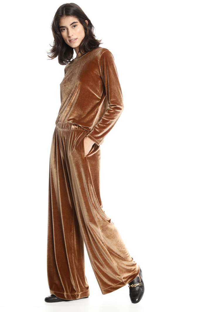 Wide chenille trousers Intrend Wide chenille trousers Intrend