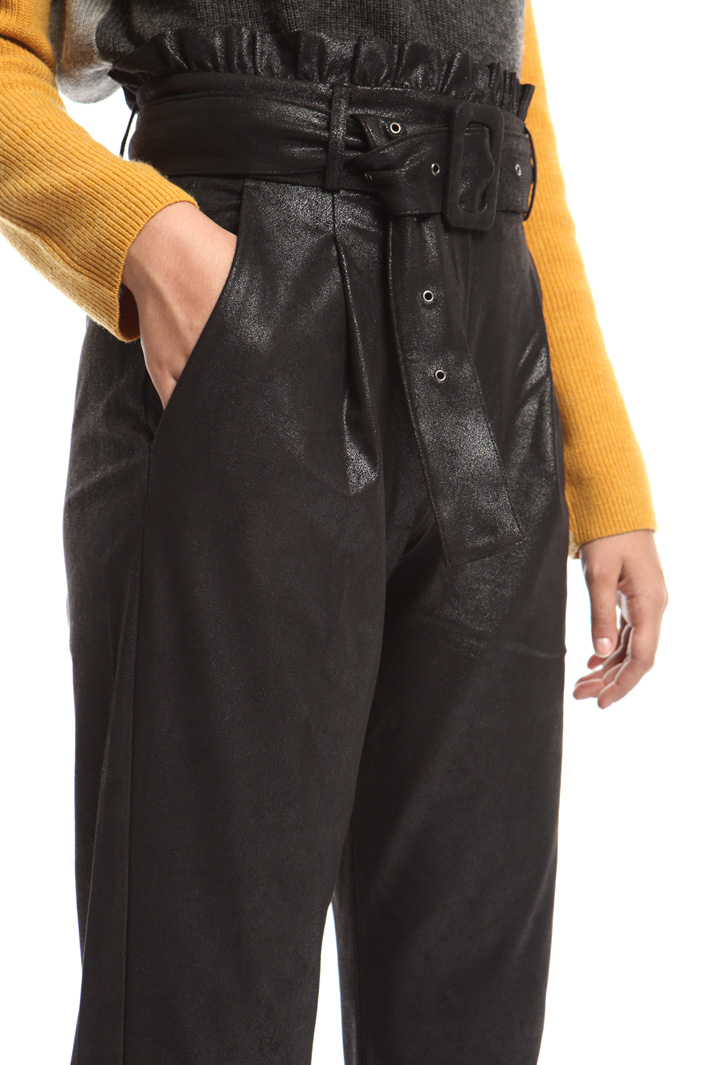 Coated carrot trousers Intrend Coated carrot trousers Intrend