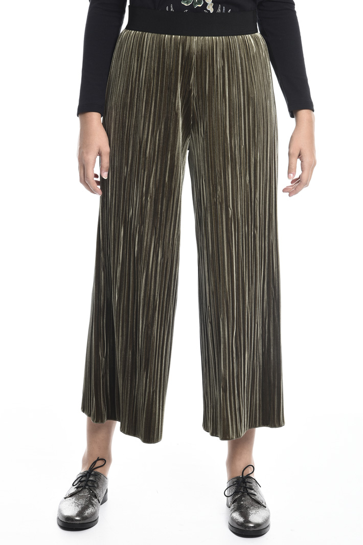 Pleated chenille trousers Intrend Pleated chenille trousers Intrend