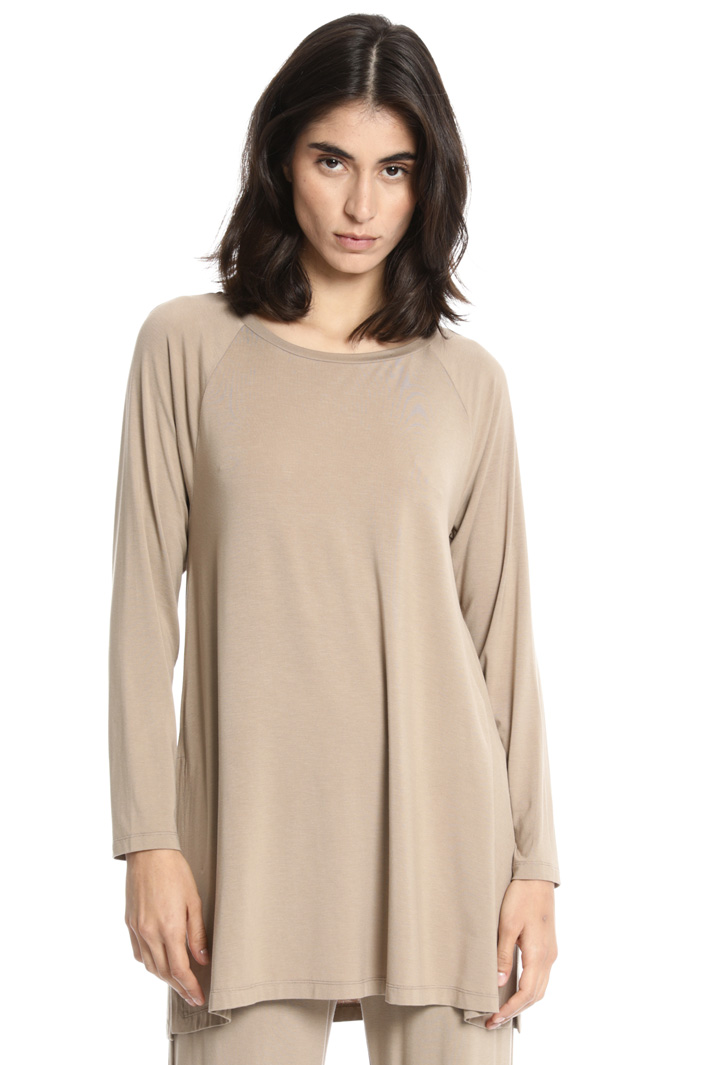 Flared jersey T-shirt Intrend Flared jersey T-shirt Intrend