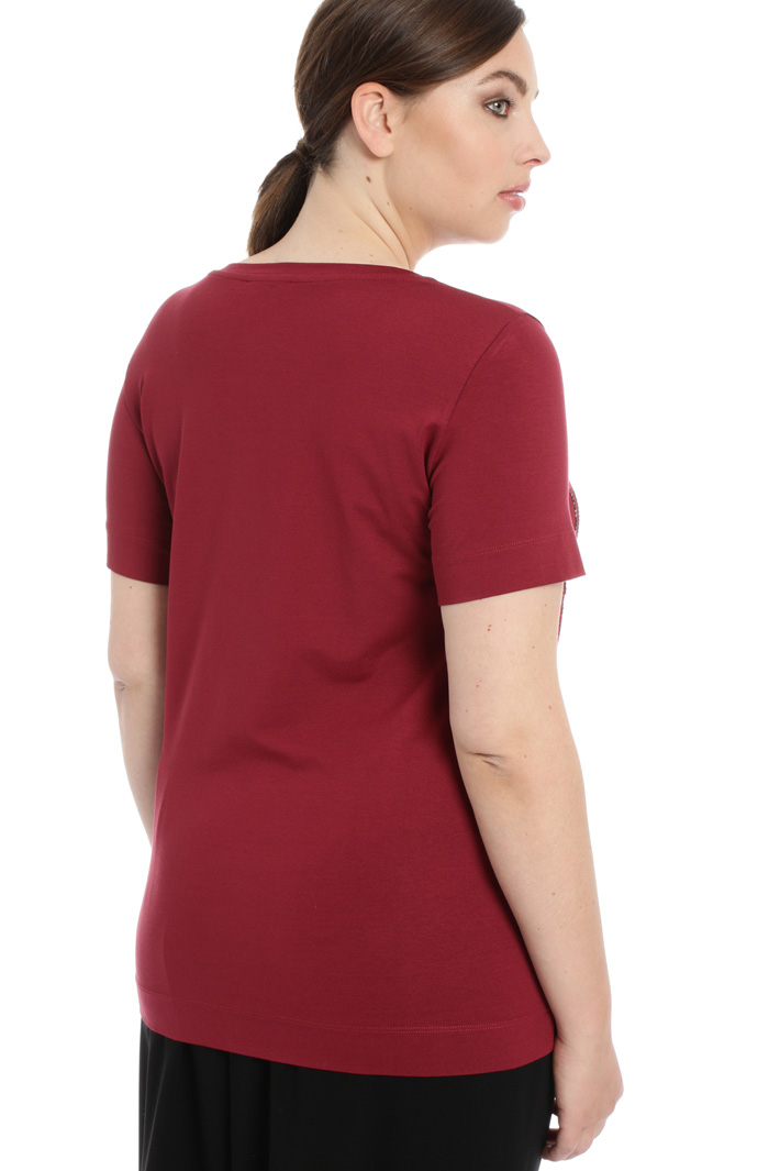 Embroidered jersey T-shirt Intrend Embroidered jersey T-shirt Intrend