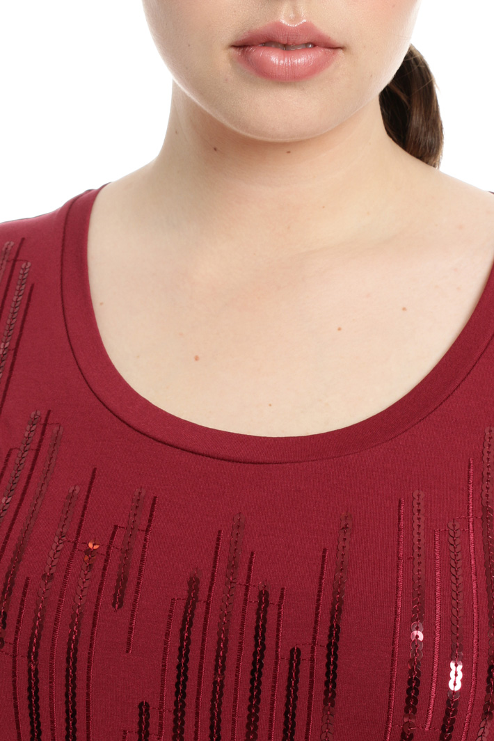 Embroidered jersey T-shirt Intrend Embroidered jersey T-shirt Intrend