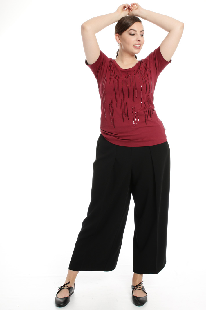 Embroidered jersey T-shirt Intrend Embroidered jersey T-shirt Intrend
