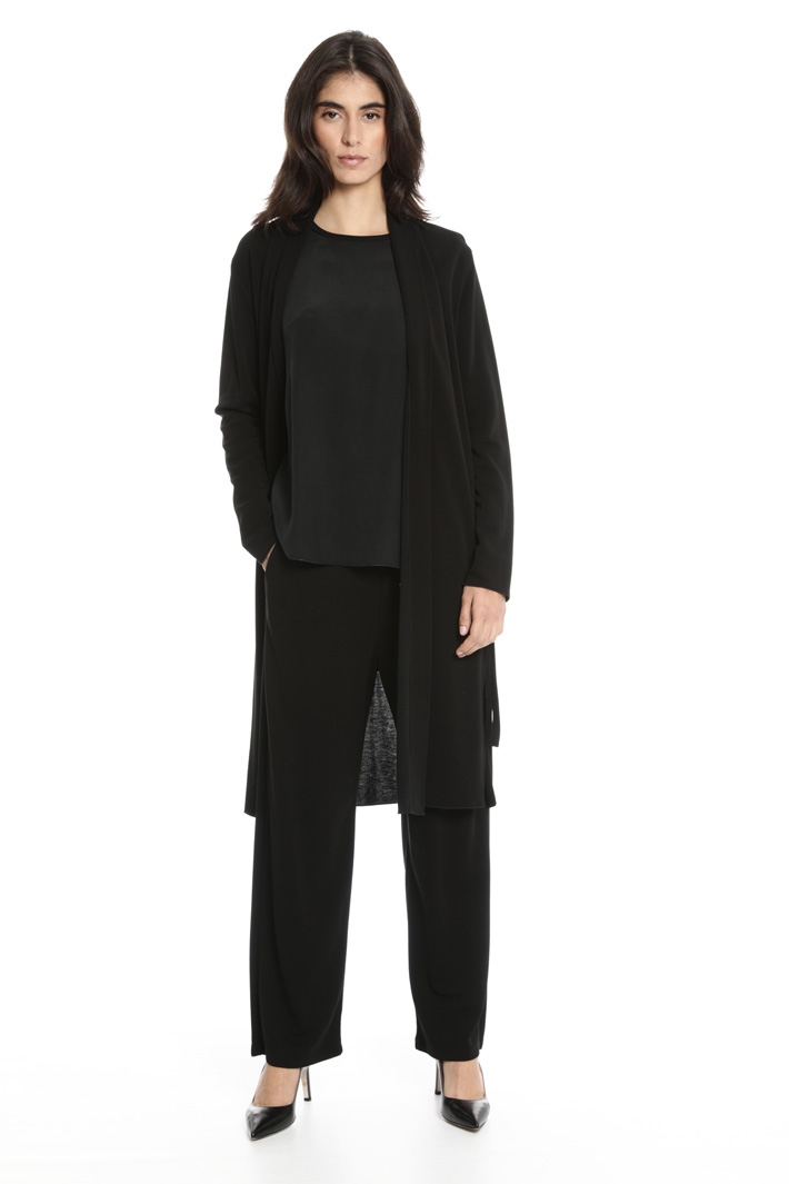 Jersey and crepe T-shirt Intrend Jersey and crepe T-shirt Intrend