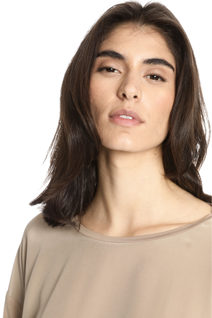 Jersey and crepe T-shirt Intrend Jersey and crepe T-shirt Intrend