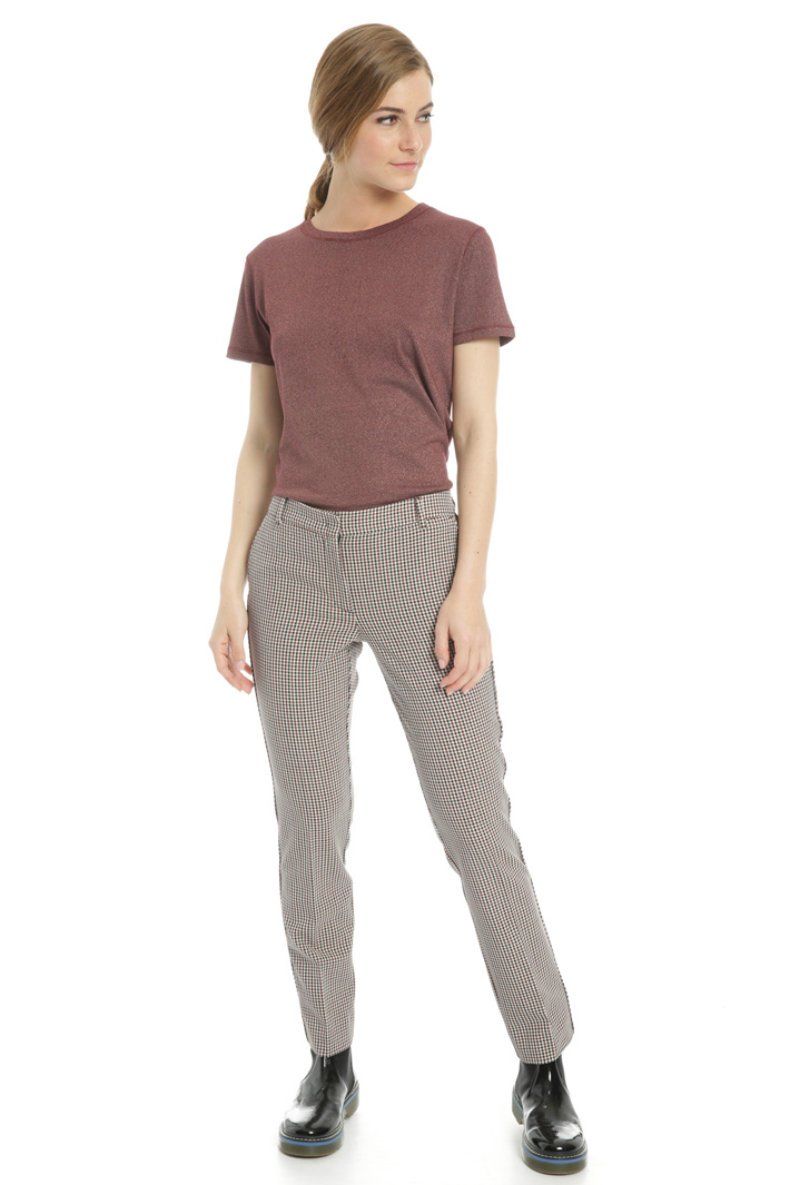 Lurex effect jersey T-shirt Intrend Lurex effect jersey T-shirt Intrend