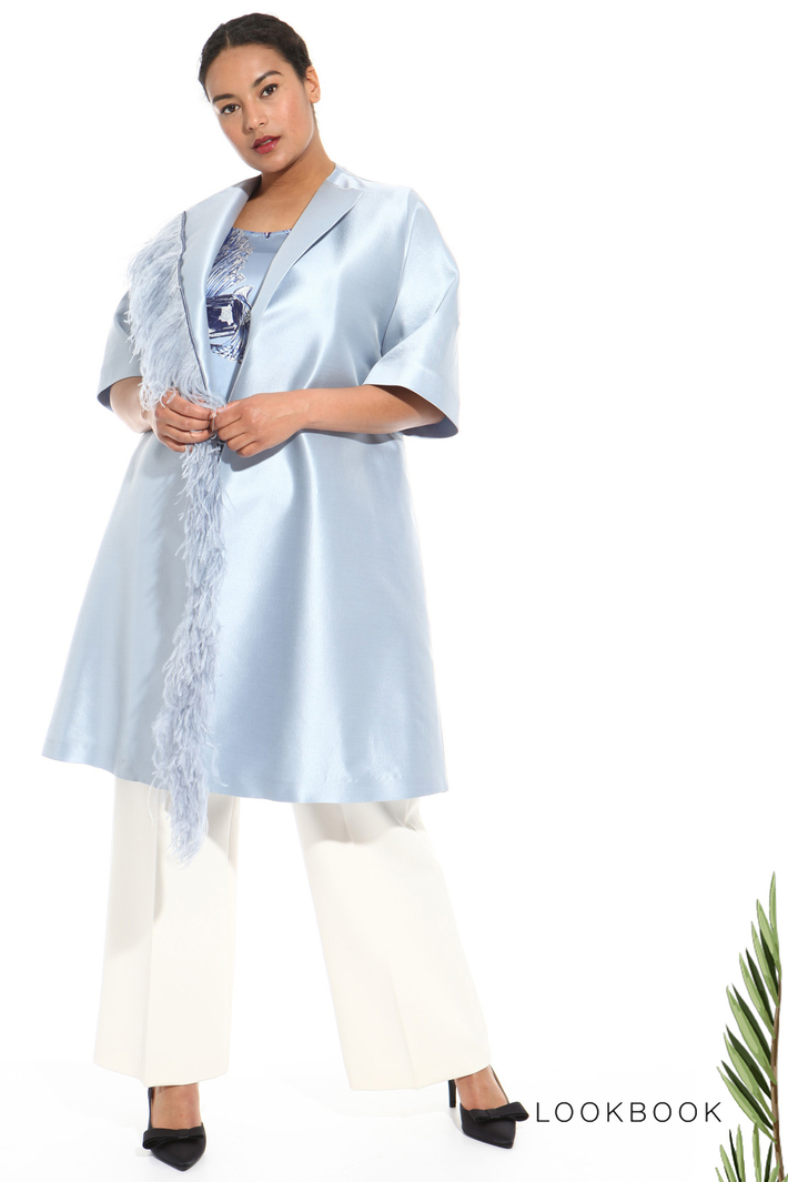 Wool and silk duster coat Intrend Wool and silk duster coat Intrend
