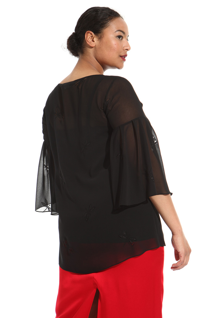 Embroidered georgette tunic Intrend Embroidered georgette tunic Intrend