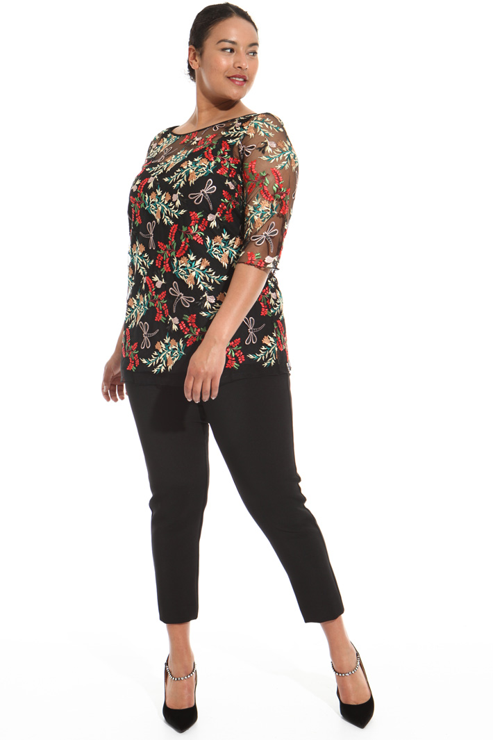 Embroidered tulle tunic Intrend Embroidered tulle tunic Intrend