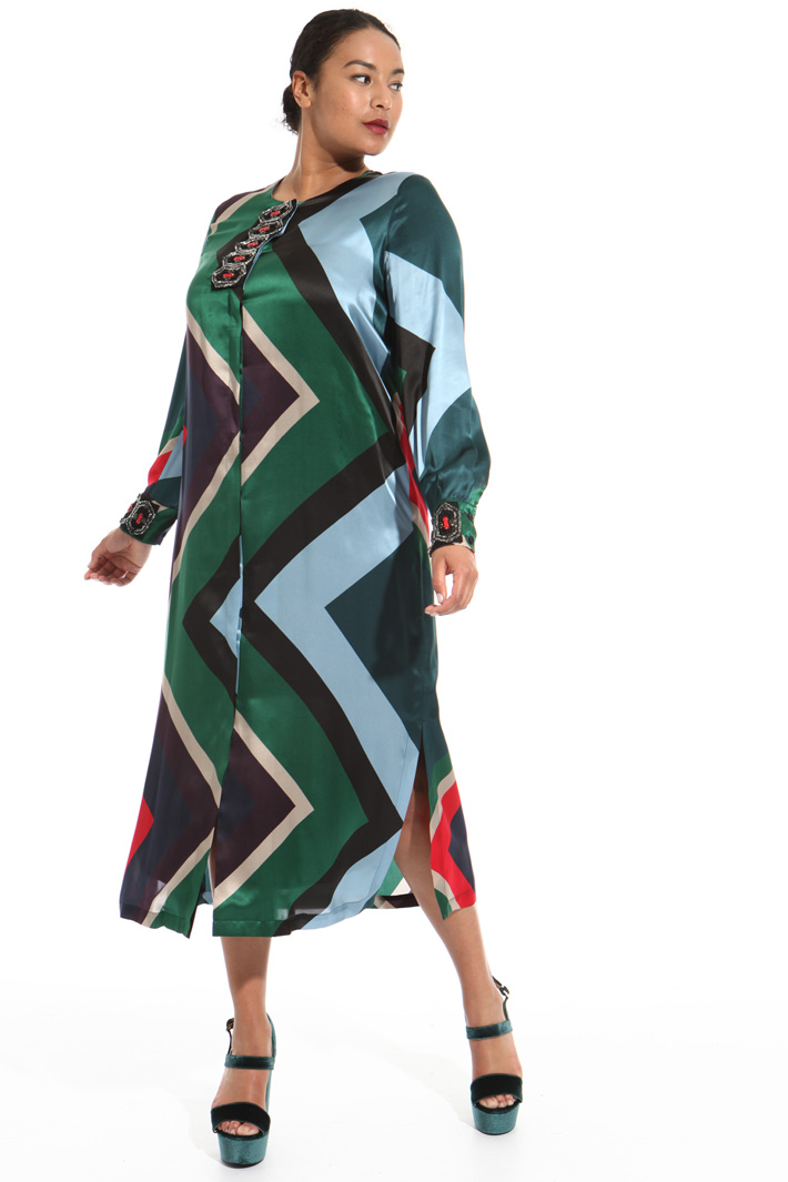 Silk chemisier dress Intrend Silk chemisier dress Intrend