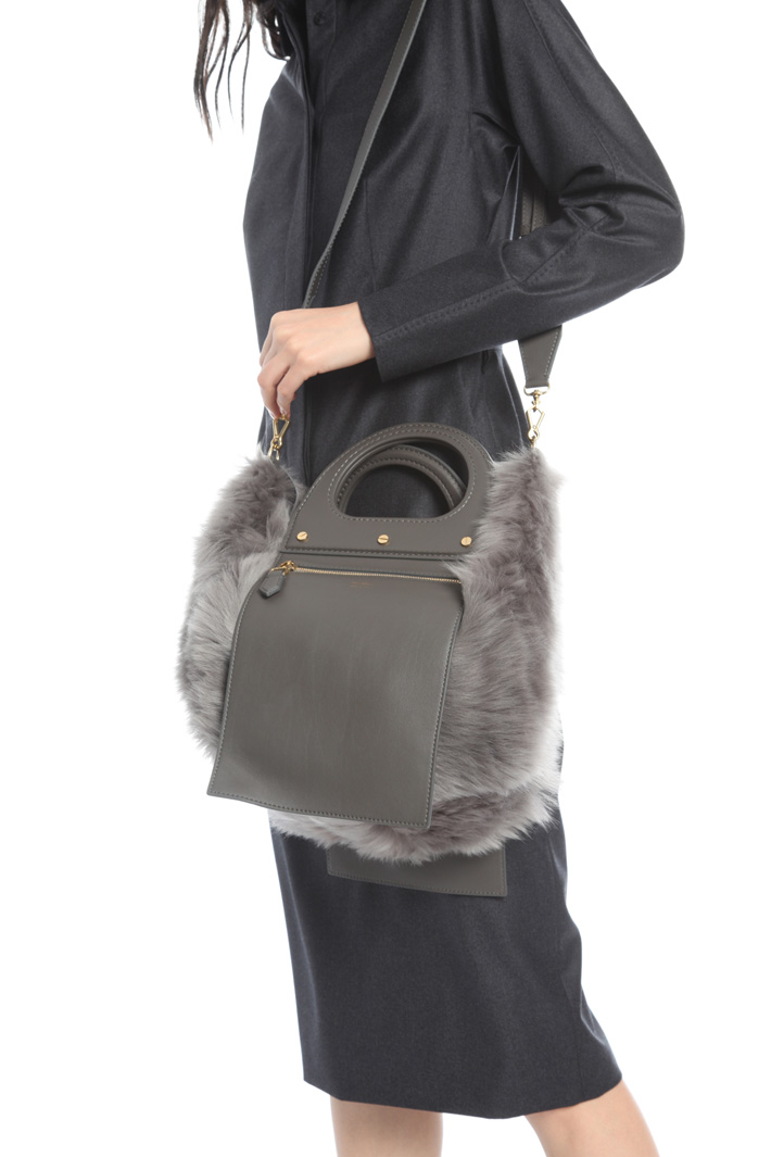 Fur shopper bag Intrend Fur shopper bag Intrend