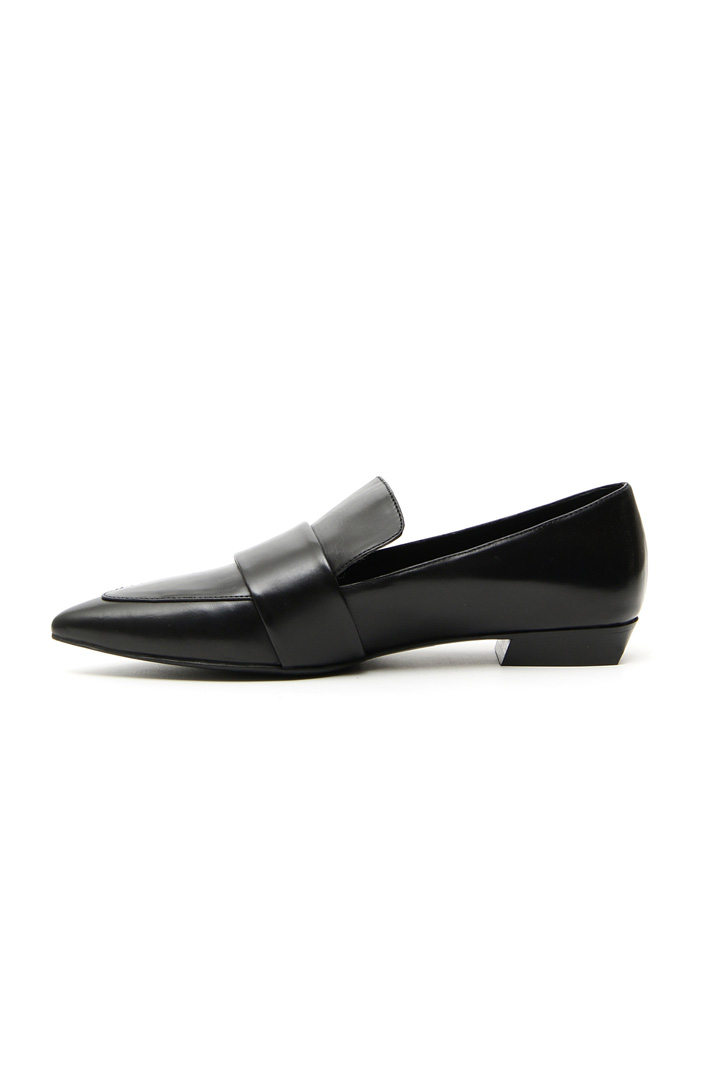Pointed toe leather moccasin Intrend Pointed toe leather moccasin Intrend