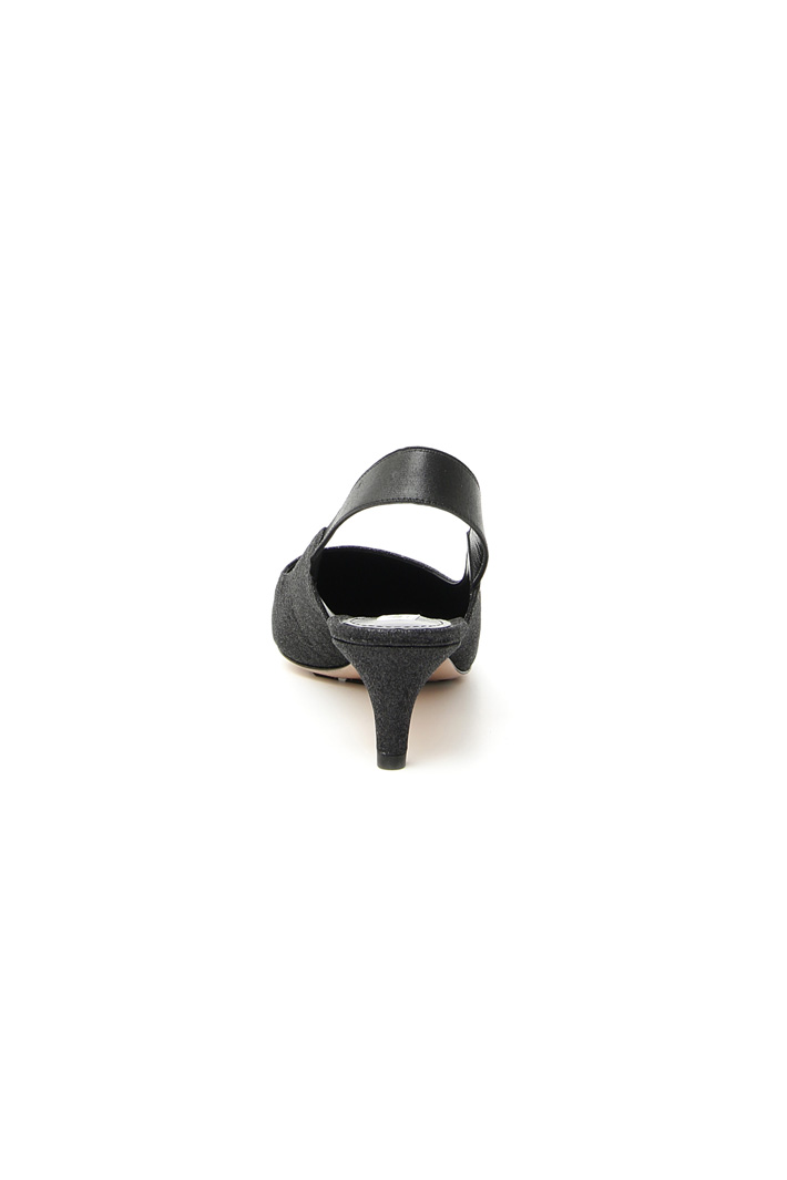 Glitter leather slingback shoe Intrend Glitter leather slingback shoe Intrend