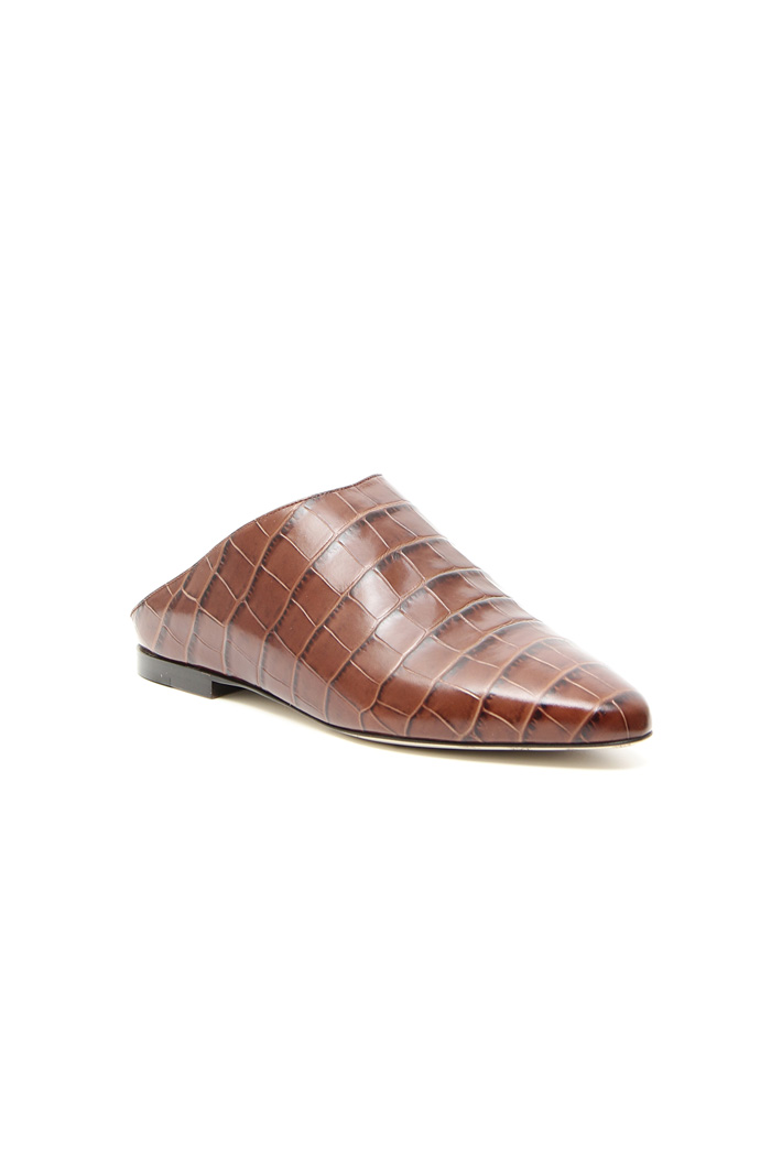 Leather sabot shoes Intrend Leather sabot shoes Intrend