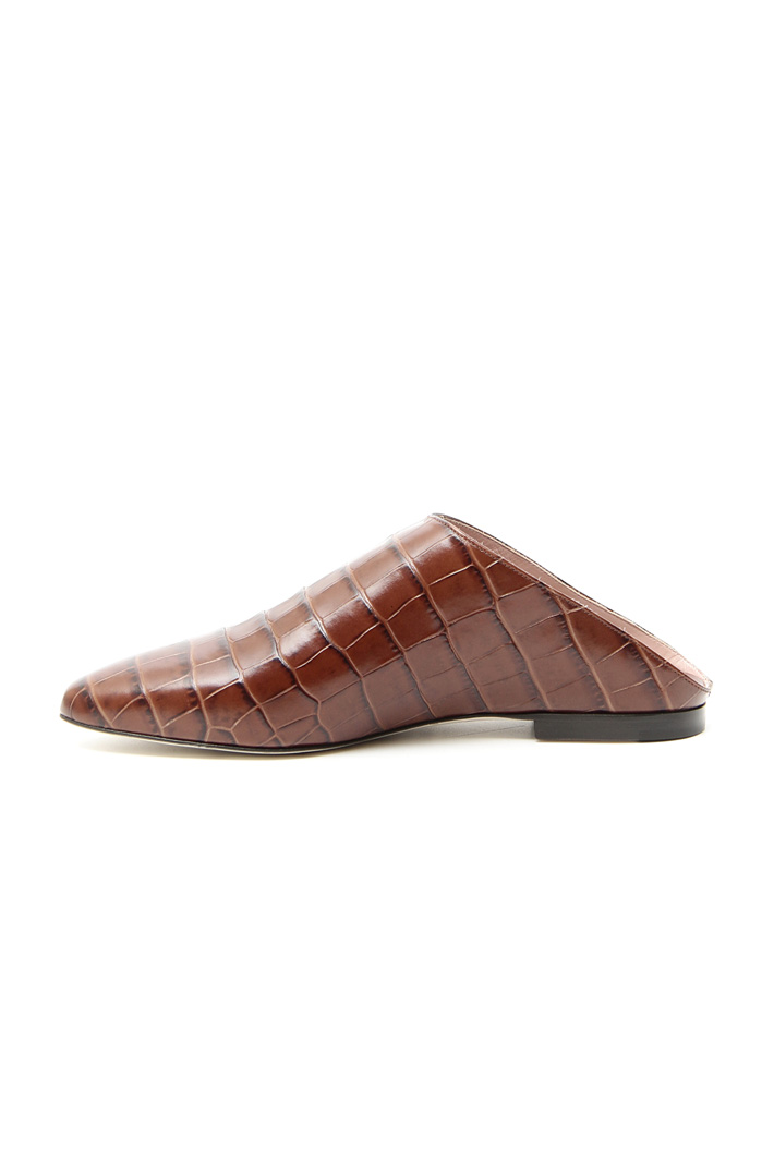 Leather sabot shoes Intrend Leather sabot shoes Intrend