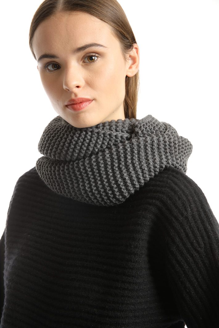 Knitted scarf collar Intrend Knitted scarf collar Intrend