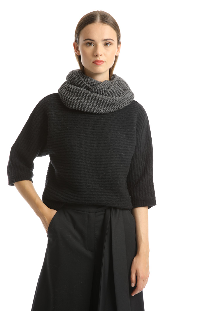 Knitted scarf collar Intrend Knitted scarf collar Intrend