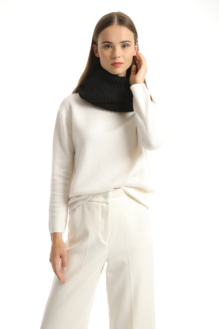 Knitted scarf collar Intrend Knitted scarf collar Intrend