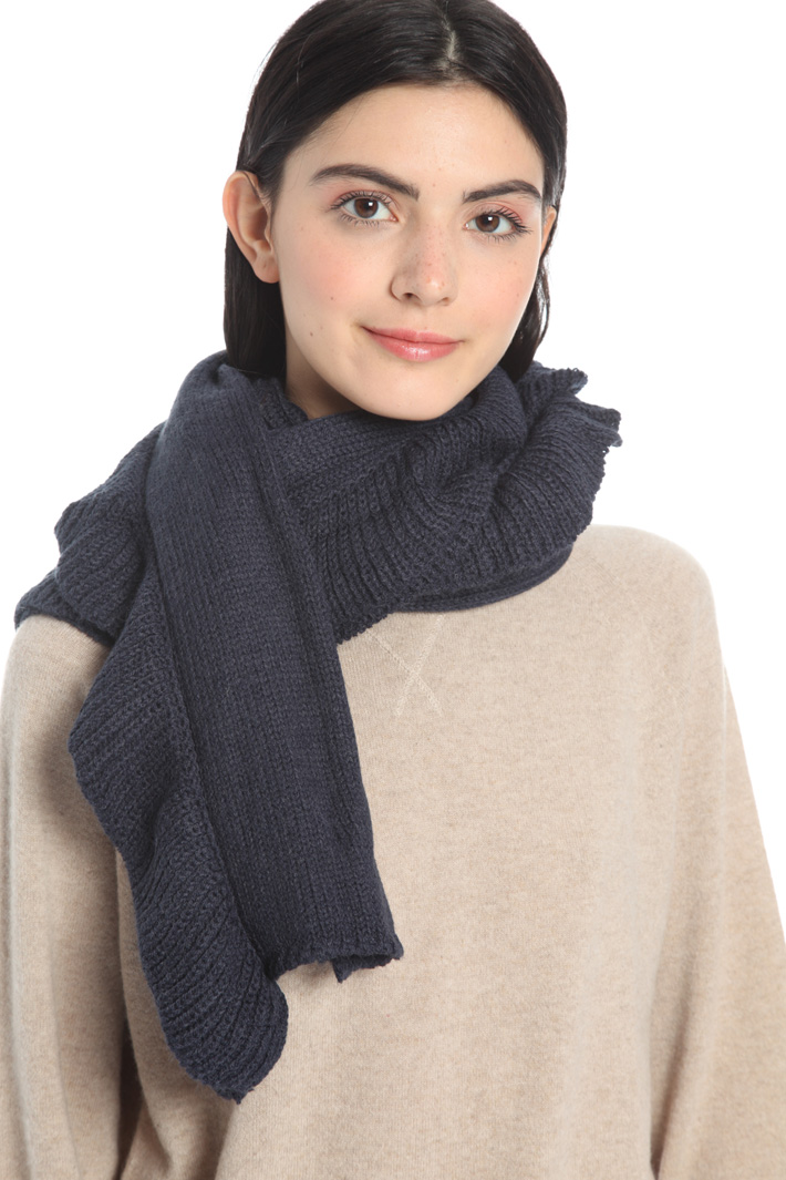 Rectangular knit scarf Intrend Rectangular knit scarf Intrend