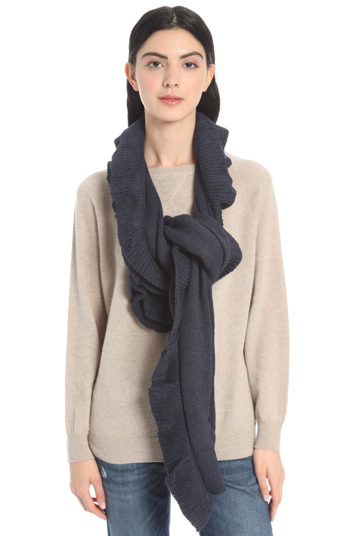Rectangular knit scarf Intrend Rectangular knit scarf Intrend