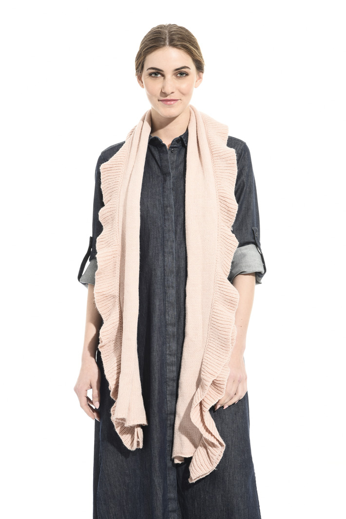 Rectangular knit scarf Intrend Rectangular knit scarf Intrend