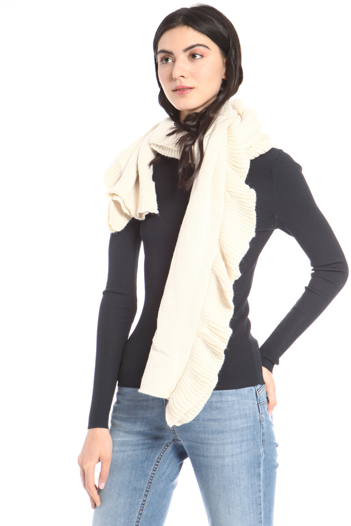 Rectangular knit scarf Intrend Rectangular knit scarf Intrend
