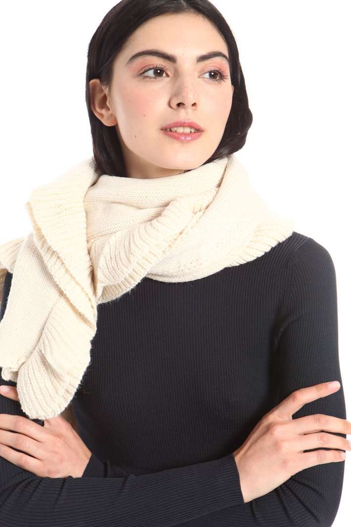 Rectangular knit scarf Intrend Rectangular knit scarf Intrend